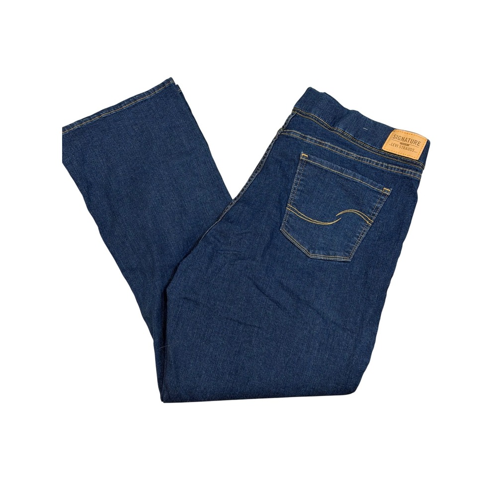 Signature by Levi Strauss Totally Shaping Pull-On Bootcut Jeans Dark Wash 18M